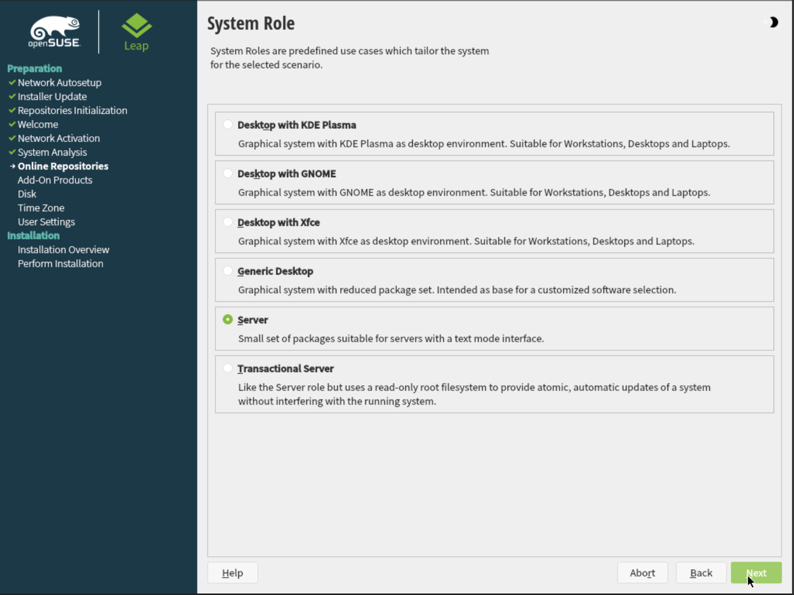 System Role